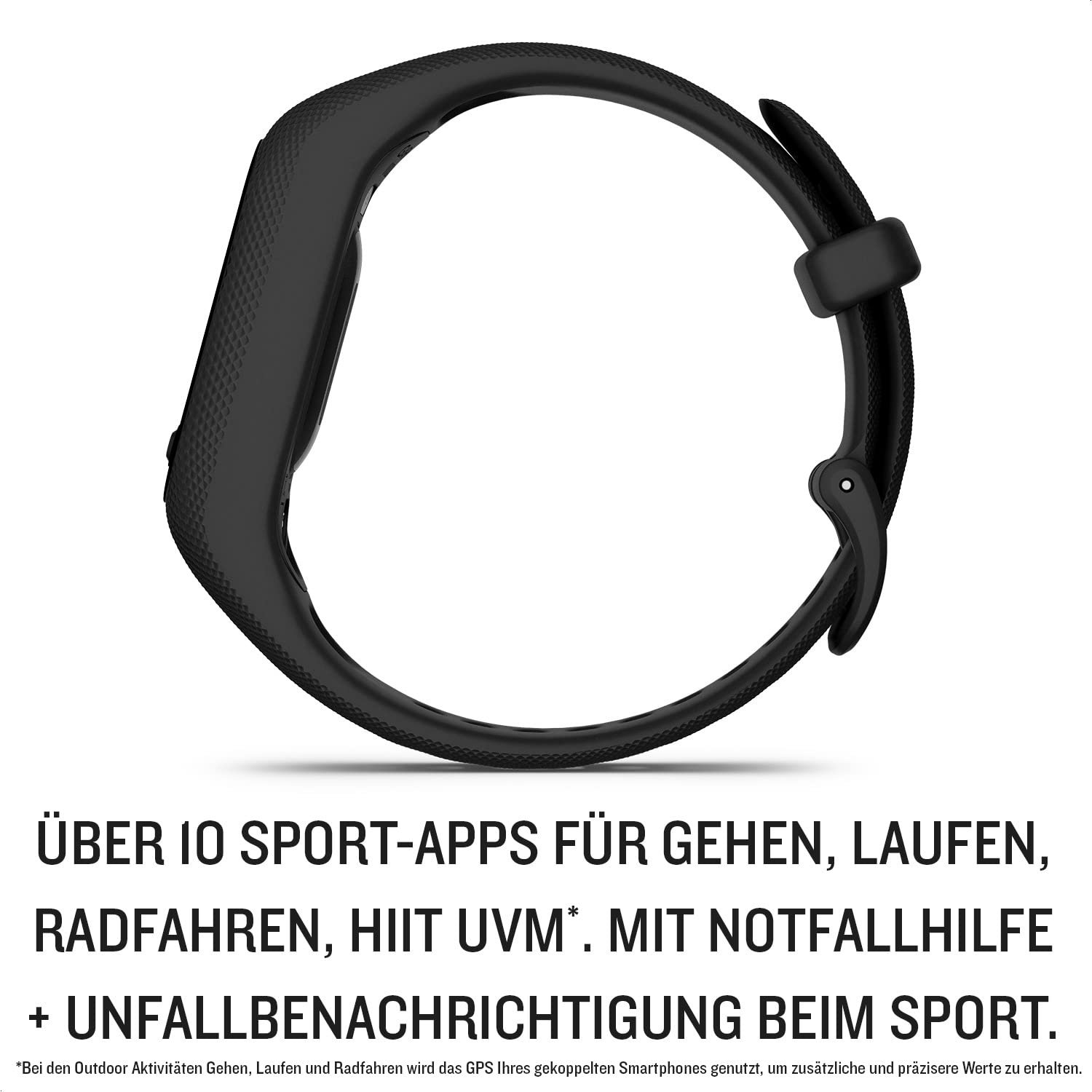 Фитнес-браслет Garmin Vívosmart 5 с большим сенсорным OLED-экраном, монитором качества сна и сердечного ритма, фото №4