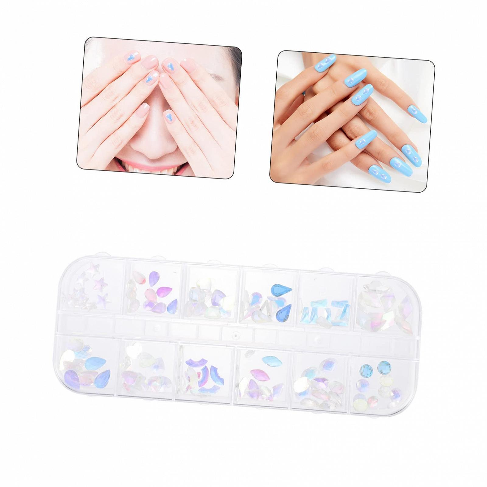 Стрази для нігтів Healvian Boxen Bunte, різнокольорові, для манікюру та особливих випадків, фото №2