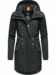 Женское зимнее пальто Ragwear Elsie Melange, утепленное, парка, длинное, водонепроницаемое с капюшоном synthetic.ua - Фото 1