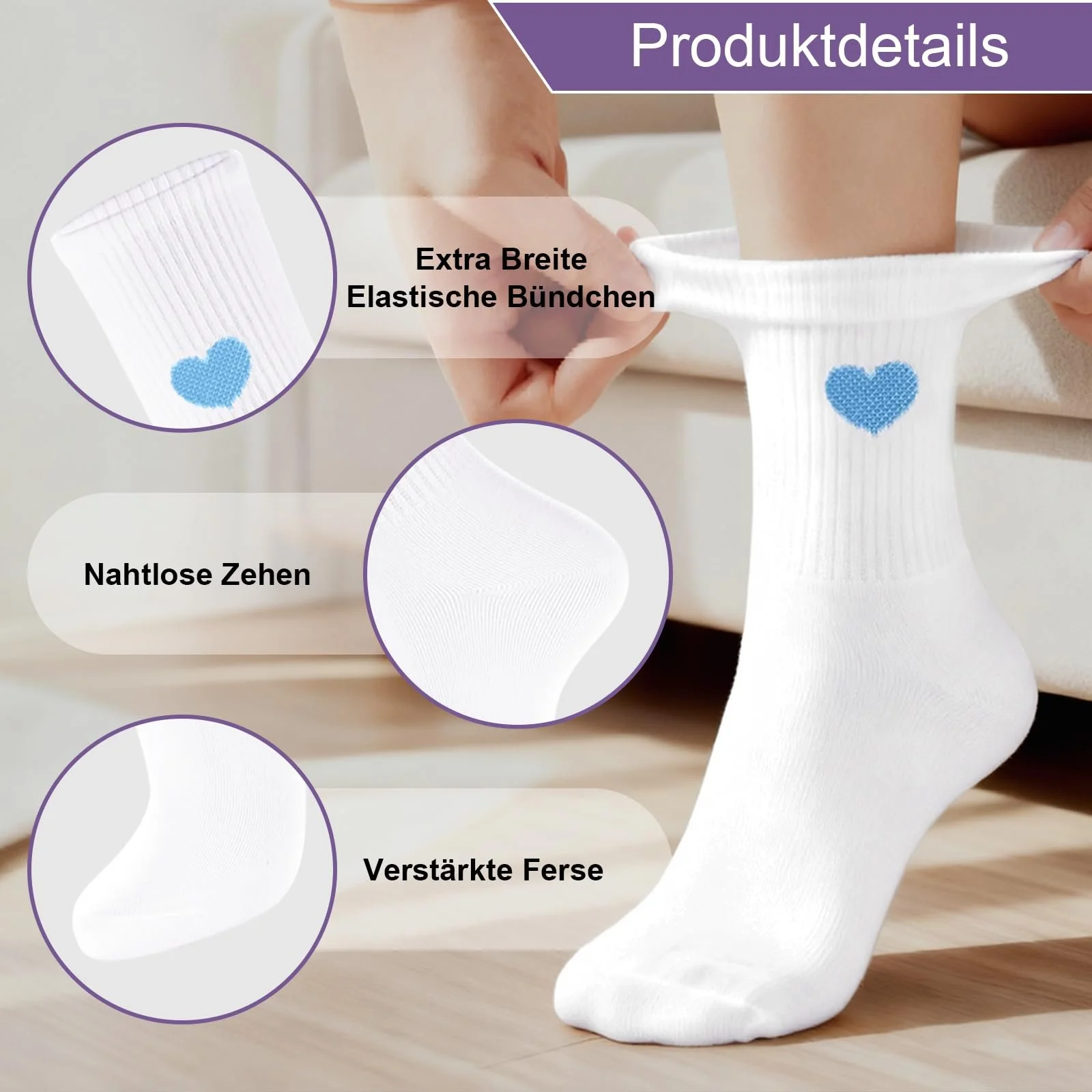 Шкарпетки Жіночі 6 пар 38-42 Бавовняні, фото №3 Шкарпетки Жіночі 6 пар 38-42 Бавовняні, фото №3