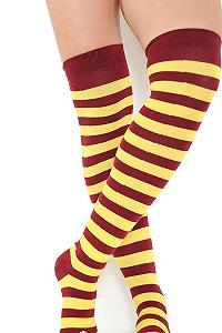 Длинные носки Crazy Chick для девушек, полосатые выше колена, разные цвета, размер 4-6 synthetic.ua - Фото 1