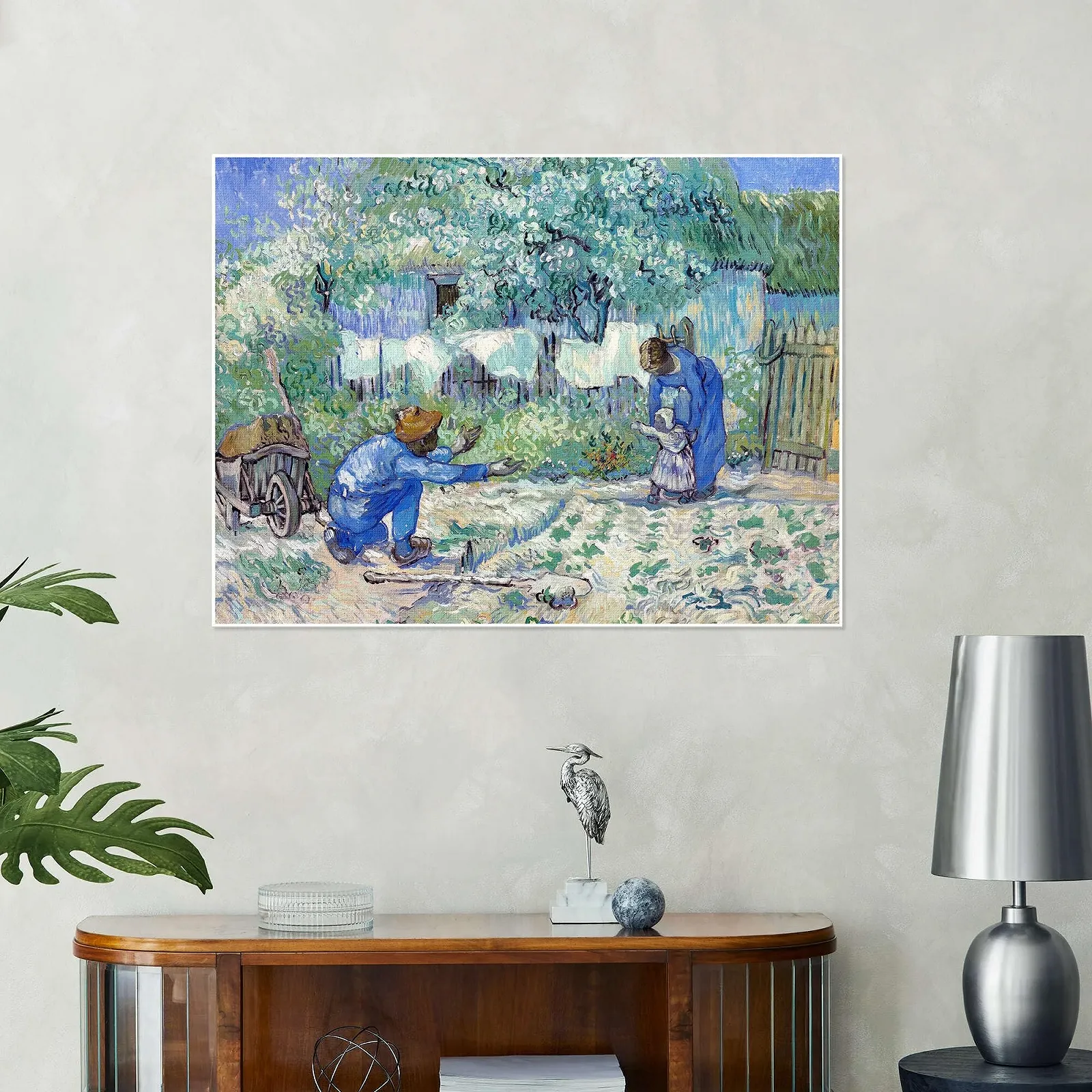 Постер Erste Schritte (nach Millet) Vincent van Gogh 80 x 60 см Синий, фото №4 Постер Erste Schritte (nach Millet) Vincent van Gogh 80 x 60 см Синий, фото №4