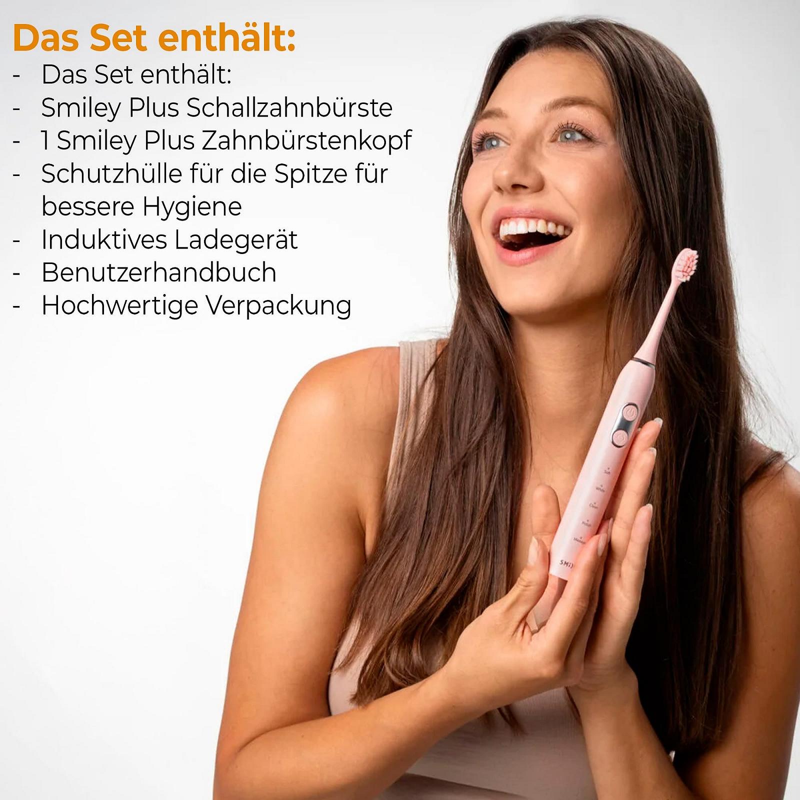 Звукова зубна щітка SMILEY Plus Ultrasonic дорожня з зарядним пристроєм та насадкою, фото №6