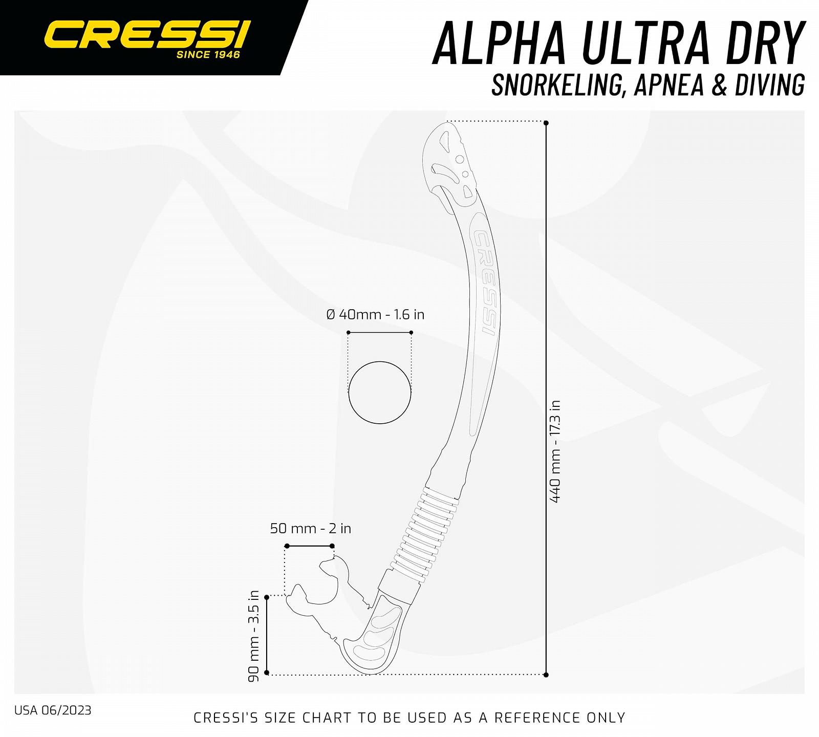 Маска Cressi Penta, трубка Alpha, фото №7