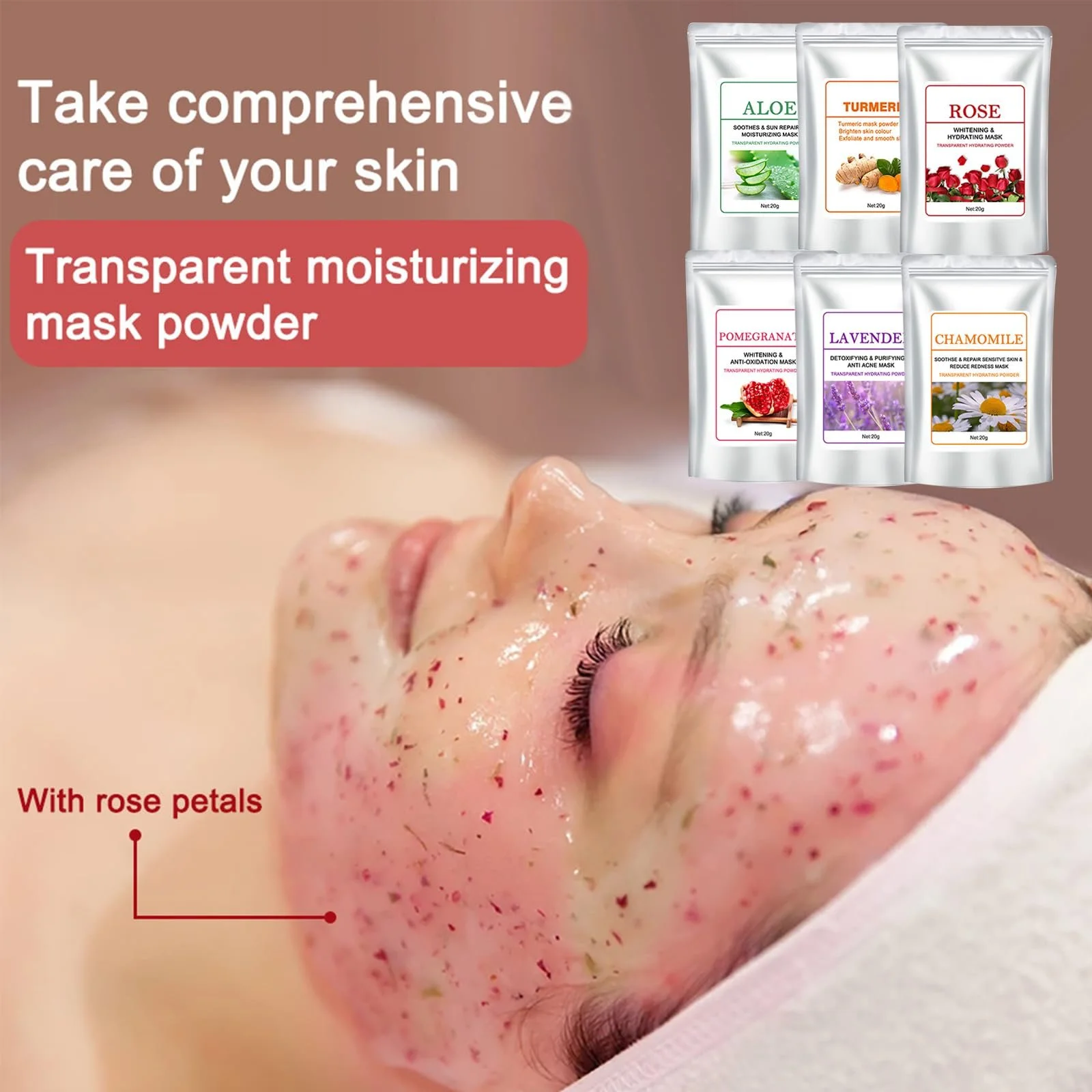 Маска-плівка Hydro Jelly Peel Off Powder, набір з 6 масок для обличчя, фото №2