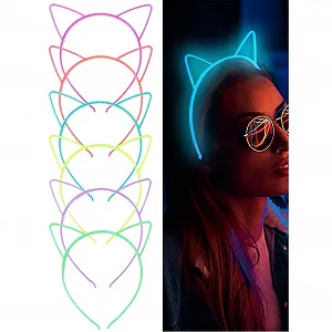 Набор обручей с кошачьими ушками 6 шт. - Фото 1