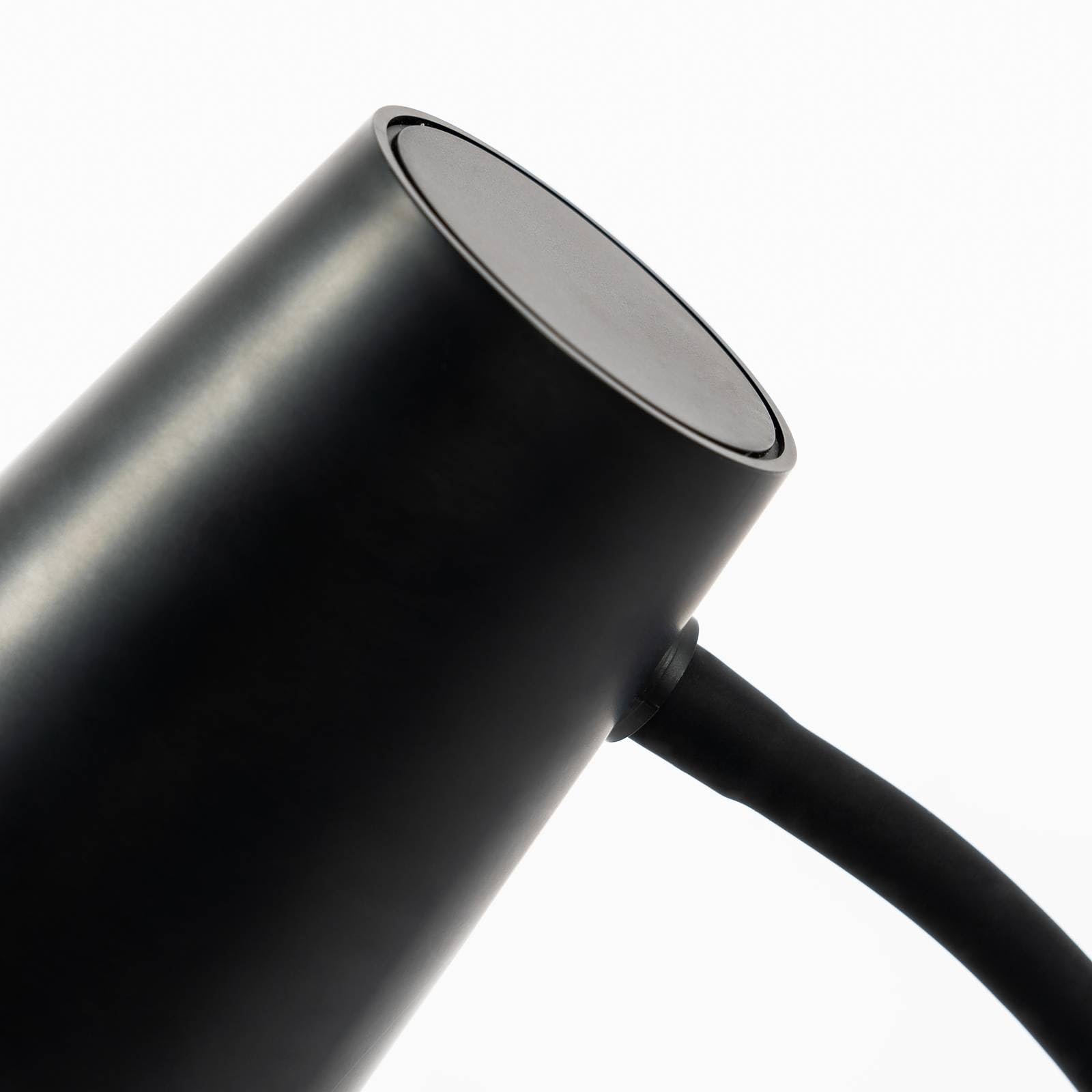 Настільна лампа Lindby Ailina LED з затискачем Чорна, фото №4