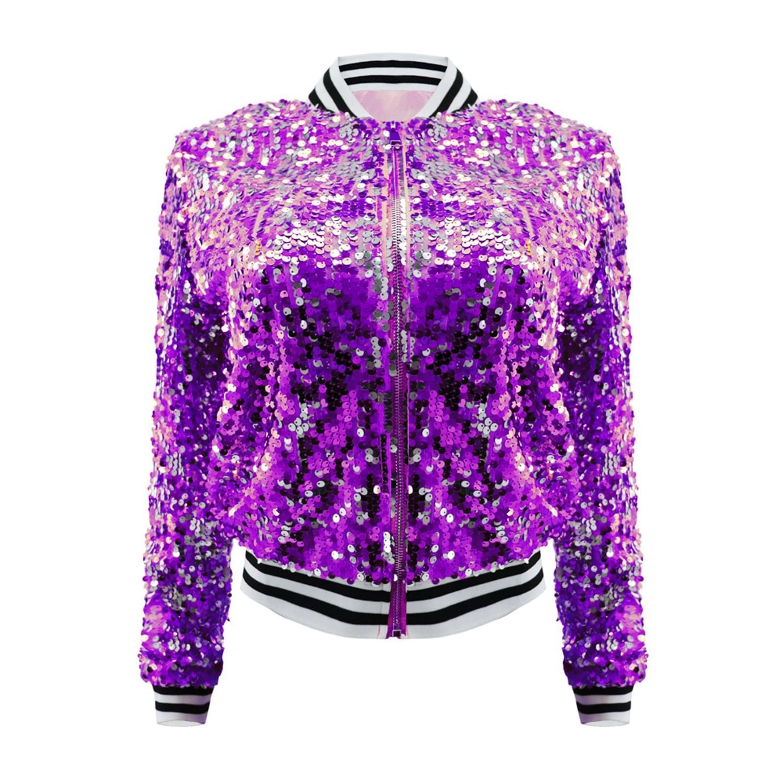 Жіноча куртка з блискітками та паєтками, фото №6