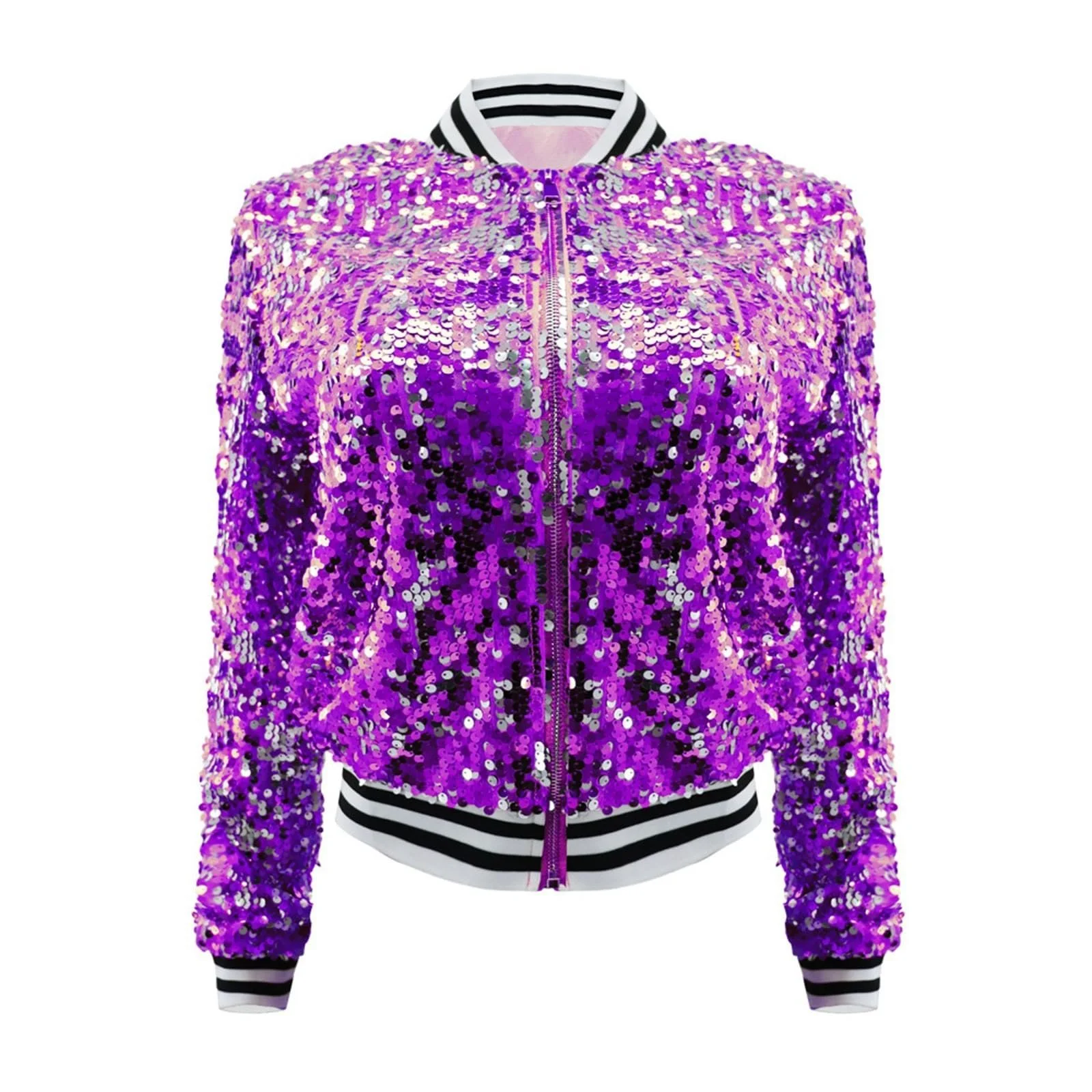 Жіноча куртка з блискітками та паєтками, фото №6 Жіноча куртка з блискітками та паєтками, фото №6