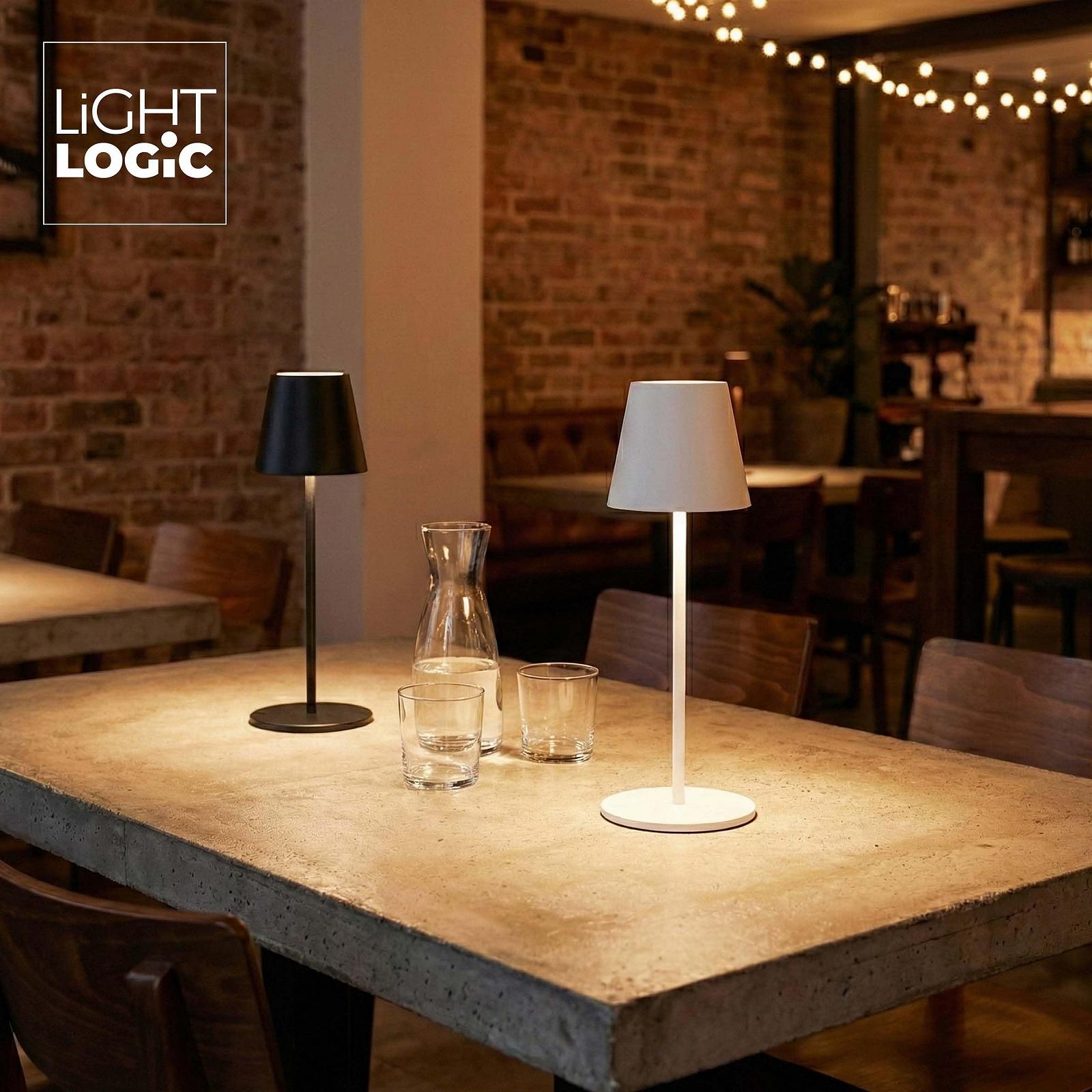 Настільна лампа LightLogic LL WARS DIM CCT B 66318 акумуляторна LED USB IP44 чорна, фото №4