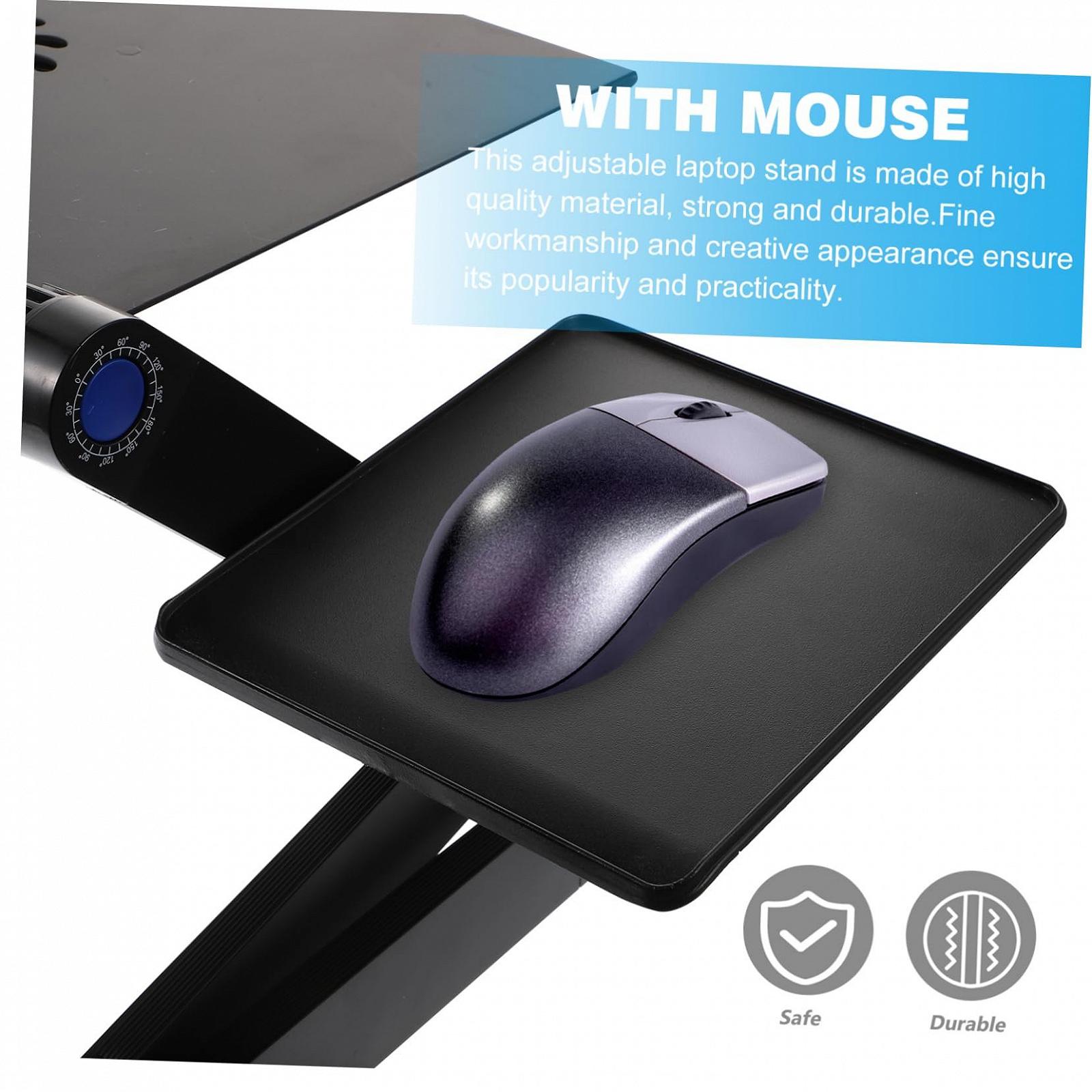 Подставка для ноутбука алюминиевая складная с функцией охлаждения портативная и стабильная для дома и путешествий для комфортной работы на ноутбуке, фото №7