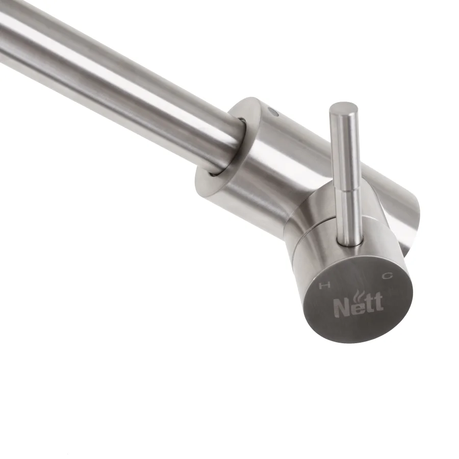 Кухонний змішувач із нержавіючої сталі на 1 воду Nett WS-33, фото №3