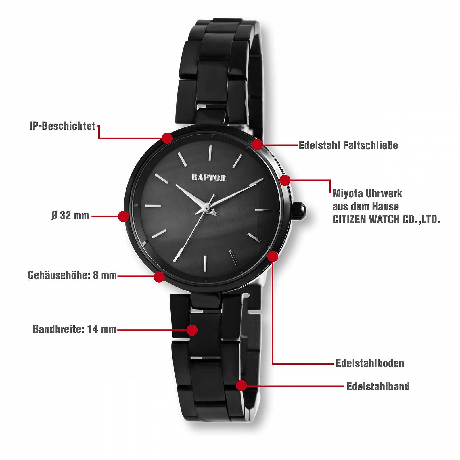 Жіночий годинник Браслет Raptor Pearl RA10182, нержавіюча сталь, перламутровий, аналоговий, кварцовий, фото №4 Жіночий годинник Браслет Raptor Pearl RA10182, нержавіюча сталь, перламутровий, аналоговий, кварцовий, фото №4