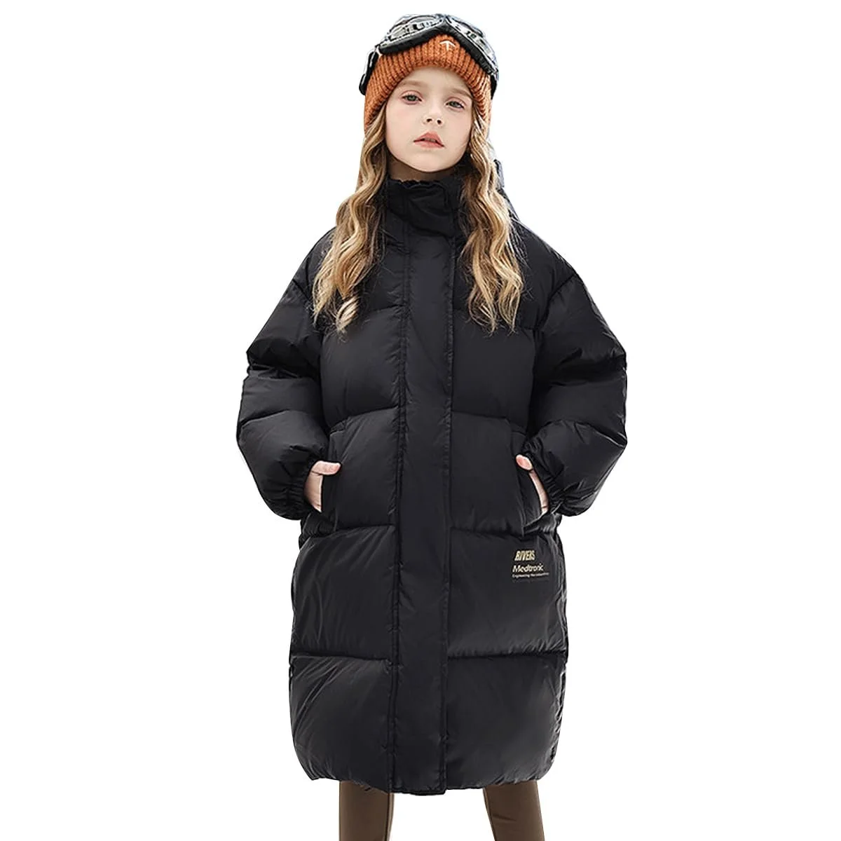 Куртка для дівчаток Linboo зимова з капюшоном, парка, фото №1