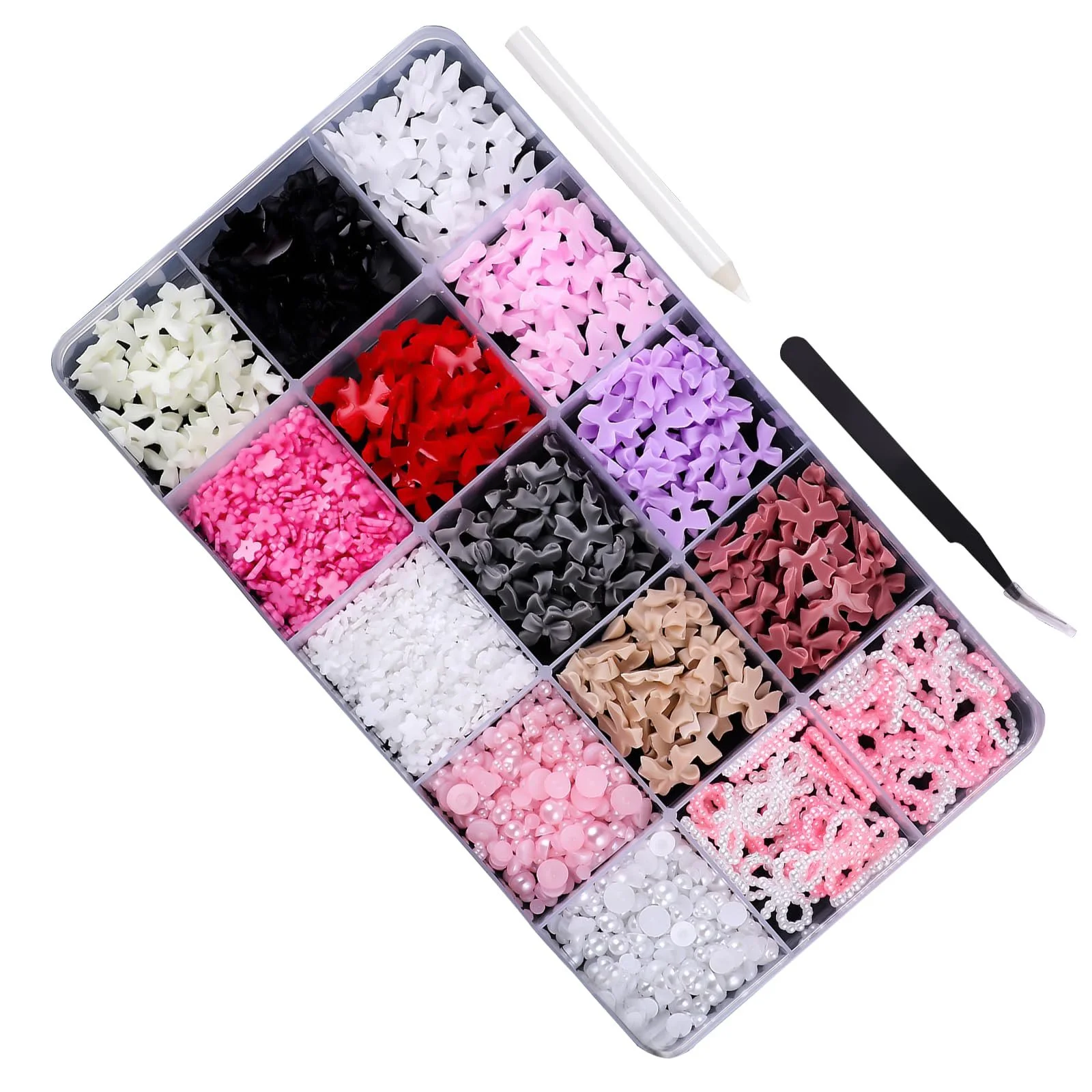 3D Підвіски для нігтів у формі бантиків, змішані форми, фото №4 3D Підвіски для нігтів у формі бантиків, змішані форми, фото №4