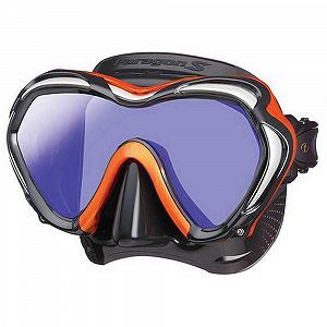 Маска Дайвінг TUSA Paragon S Одинарна лінза UV-фільтр Professional Energy Orange - Фото 1