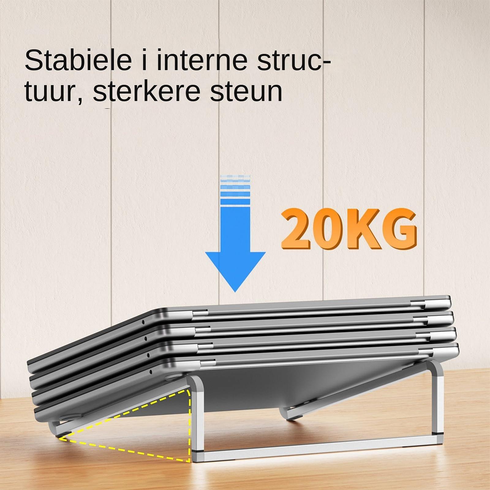 Подставка для ноутбука алюминиевая складная компьютерная подставка, легкий эргономичный держатель для планшета | Портативное решение для дома и офиса, регулируемая по высоте подставка для ноутбука для планшета, фото №4