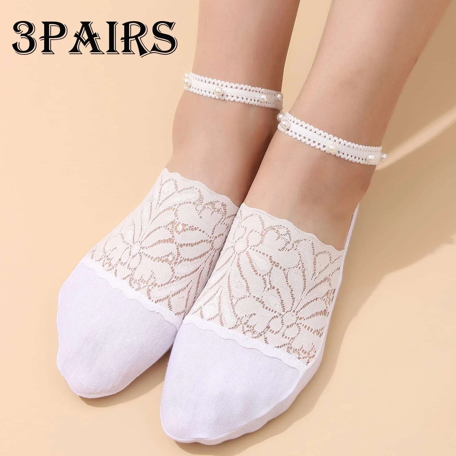 Шкарпетки Pearl Lace, 3 пари, фото №3