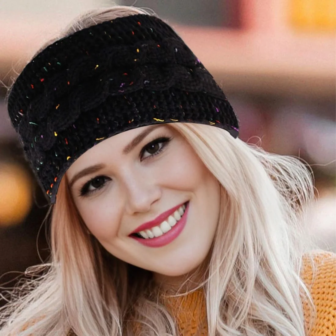 В'язана Пов'язка на Голову, 2 шт, фото №5