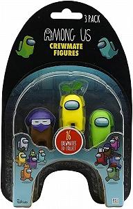 Фигурка Crewmate Among Us 3 шт. AU2020 (Розовый-Мертвое тело-Синий) - Фото 1