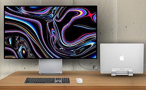 Регульована алюмінієва подвійна підставка для ноутбука, вертикальний док-тримач, підтримка 2 пристроїв, регульована ширина слота 12-36 мм synthetic.ua - Фото 1