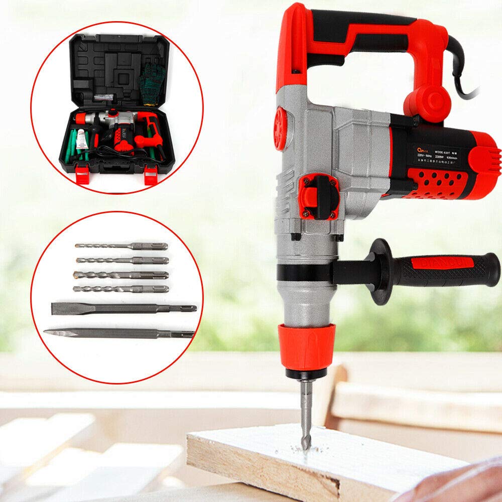 Перфоратор Heavy Duty Electric 2200 Вт Дрилем Набір 30 Циліндр, фото №3