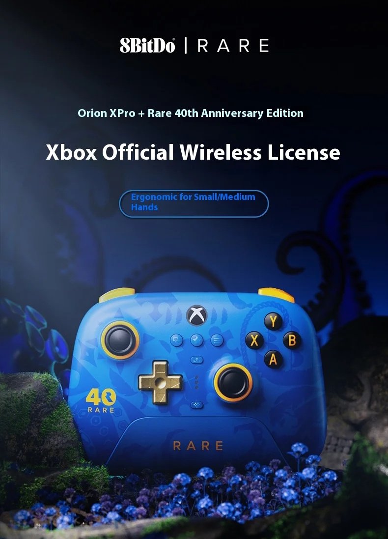Геймпад 8Bitdo Ultimate 3 Rare 40th Anniversary Edition + Док-станція, фото №13