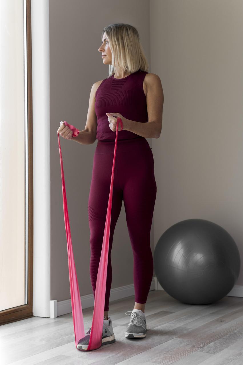 Стрічка-еспандер для спорту та реабілітації Power System PS-4122 Flat Stretch Band Level 2 Red (15-25кг.), фото №9 Стрічка-еспандер для спорту та реабілітації Power System PS-4122 Flat Stretch Band Level 2 Red (15-25кг.), фото №9