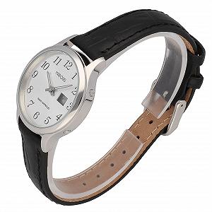 Жіночий годинник Junghans 964.4006, корпус з нержавіючої сталі, чорний шкіряний ремінець synthetic.ua - Фото 1