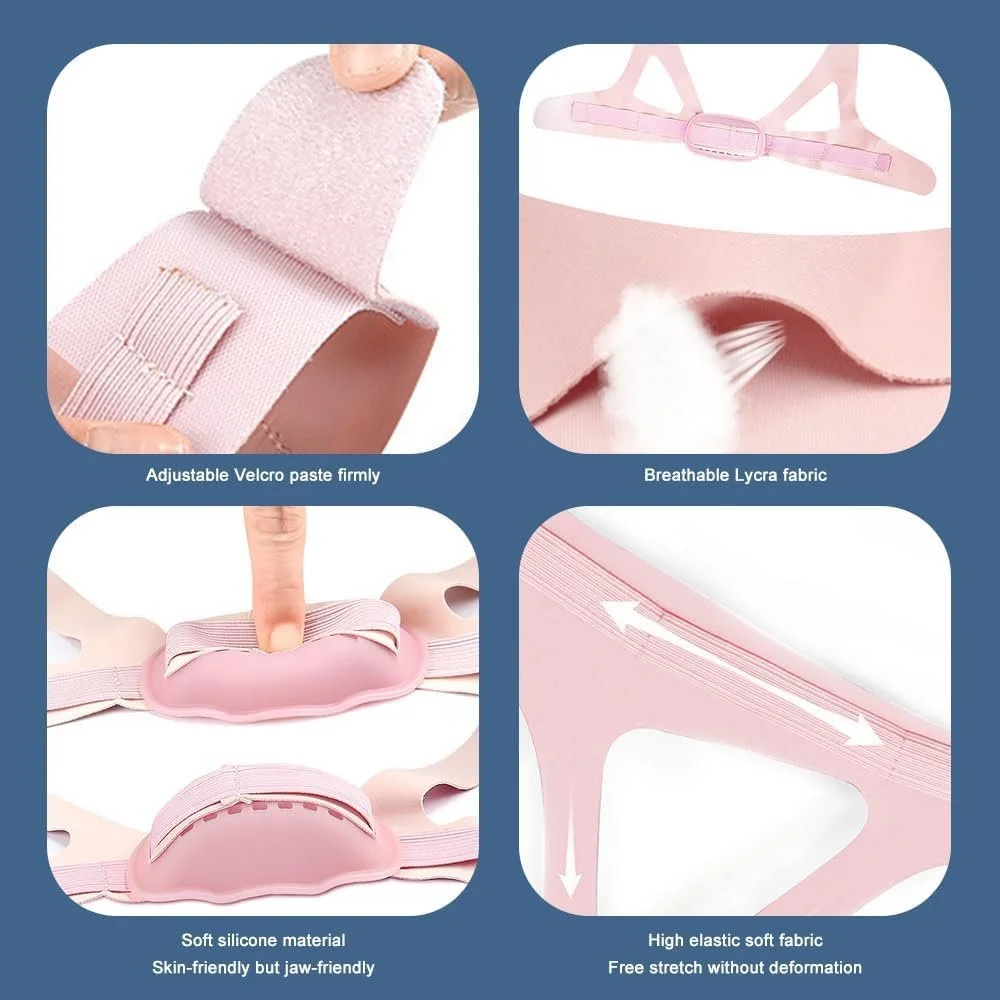 Пов'язка проти хропіння з дихаючого матеріалу для покращення комфорту сну Регульований, фото №3 Пов'язка проти хропіння з дихаючого матеріалу для покращення комфорту сну Регульований, фото №3