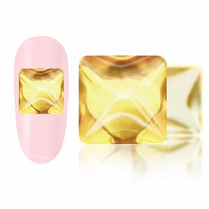 Блестки для ногтей Плоские Квадратные Золотые 4 x 4 мм, 50 шт - Фото 1