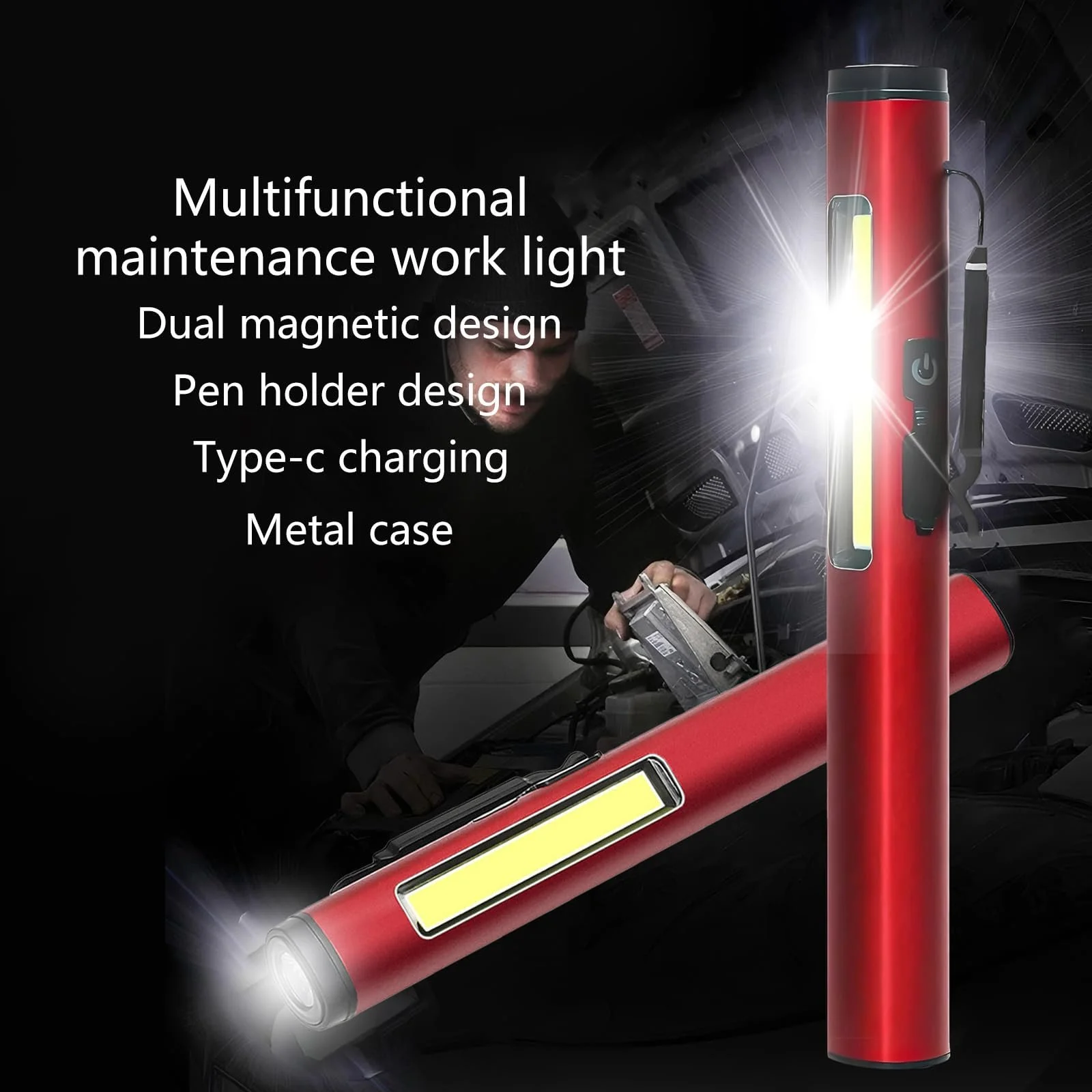 Світлодіодний ліхтарик Портативний з кліпсою, фото №9