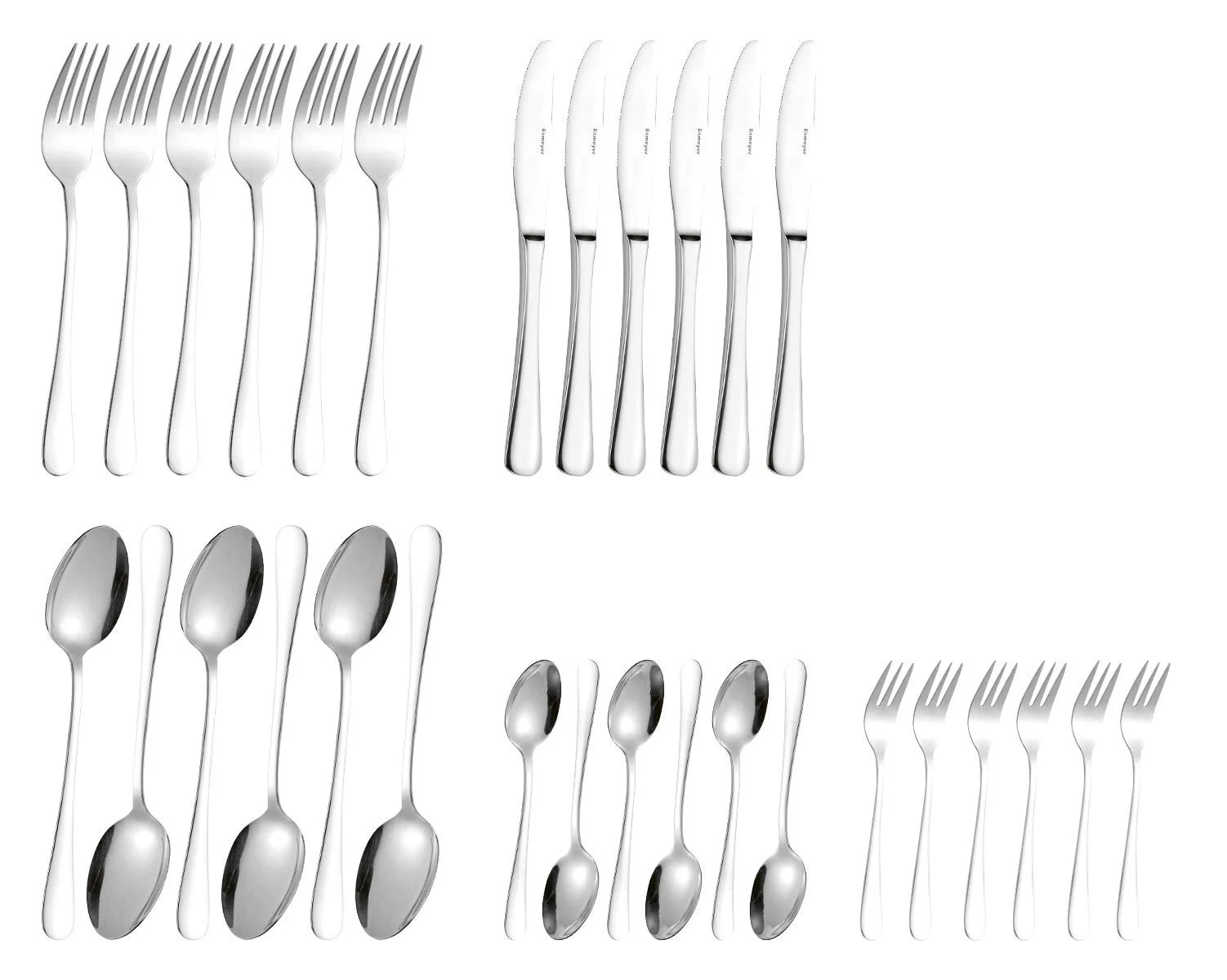 Набір столових приборів Esmeyer Sylvia 156-081, 30 предметів, нержавіюча сталь 18/0, полірована, фото №2 Набір столових приборів Esmeyer Sylvia 156-081, 30 предметів, нержавіюча сталь 18/0, полірована, фото №2