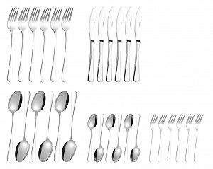 Набор столовых приборов Esmeyer Sylvia 156-081, 30 предметов, нержавеющая сталь 18/0, полированная цена на synthetic.ua - Фото 1 Набор столовых приборов Esmeyer Sylvia 156-081, 30 предметов, нержавеющая сталь 18/0, полированная synthetic.ua - Фото 1