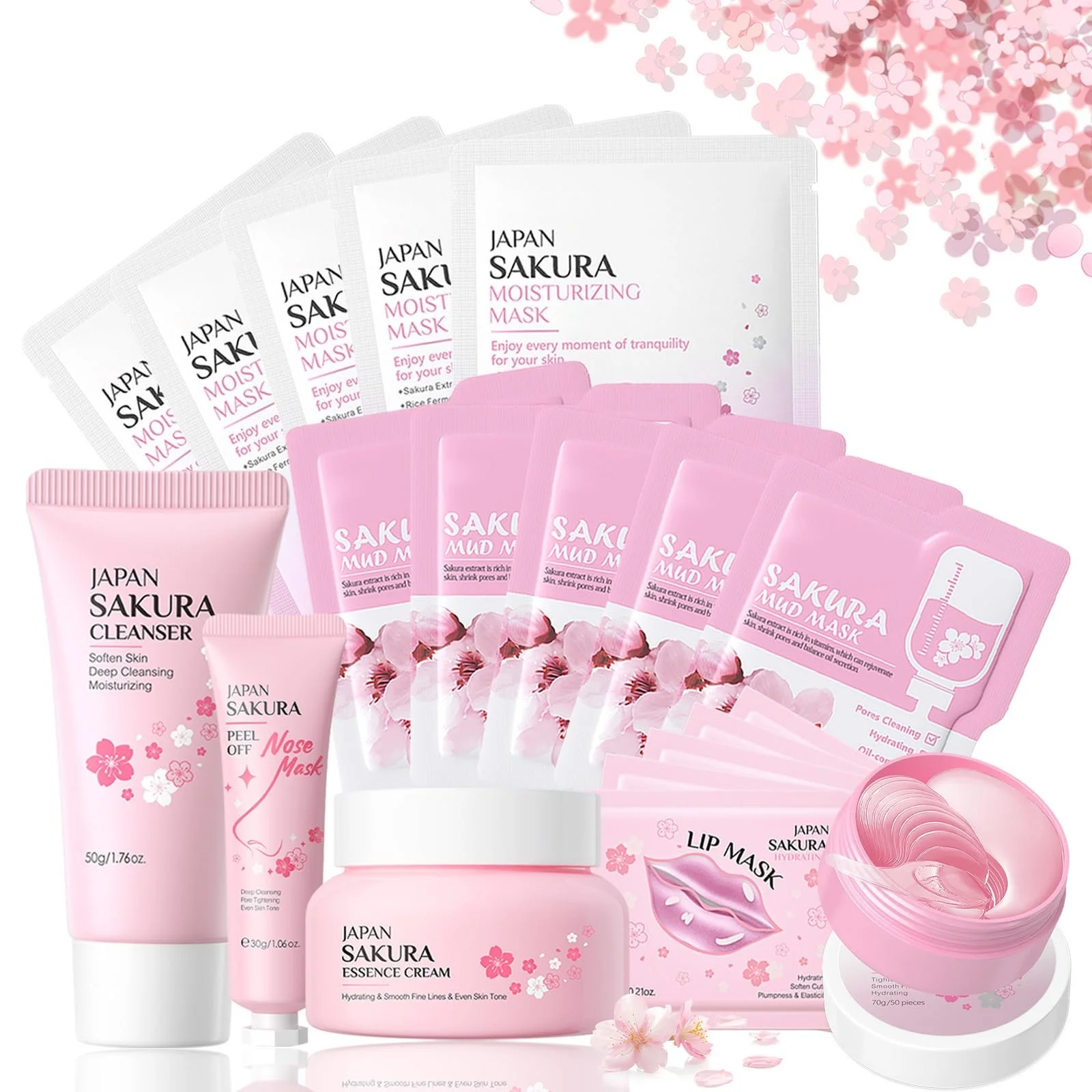 Набір для догляду за шкірою Sakura, 19 шт, фото №1
