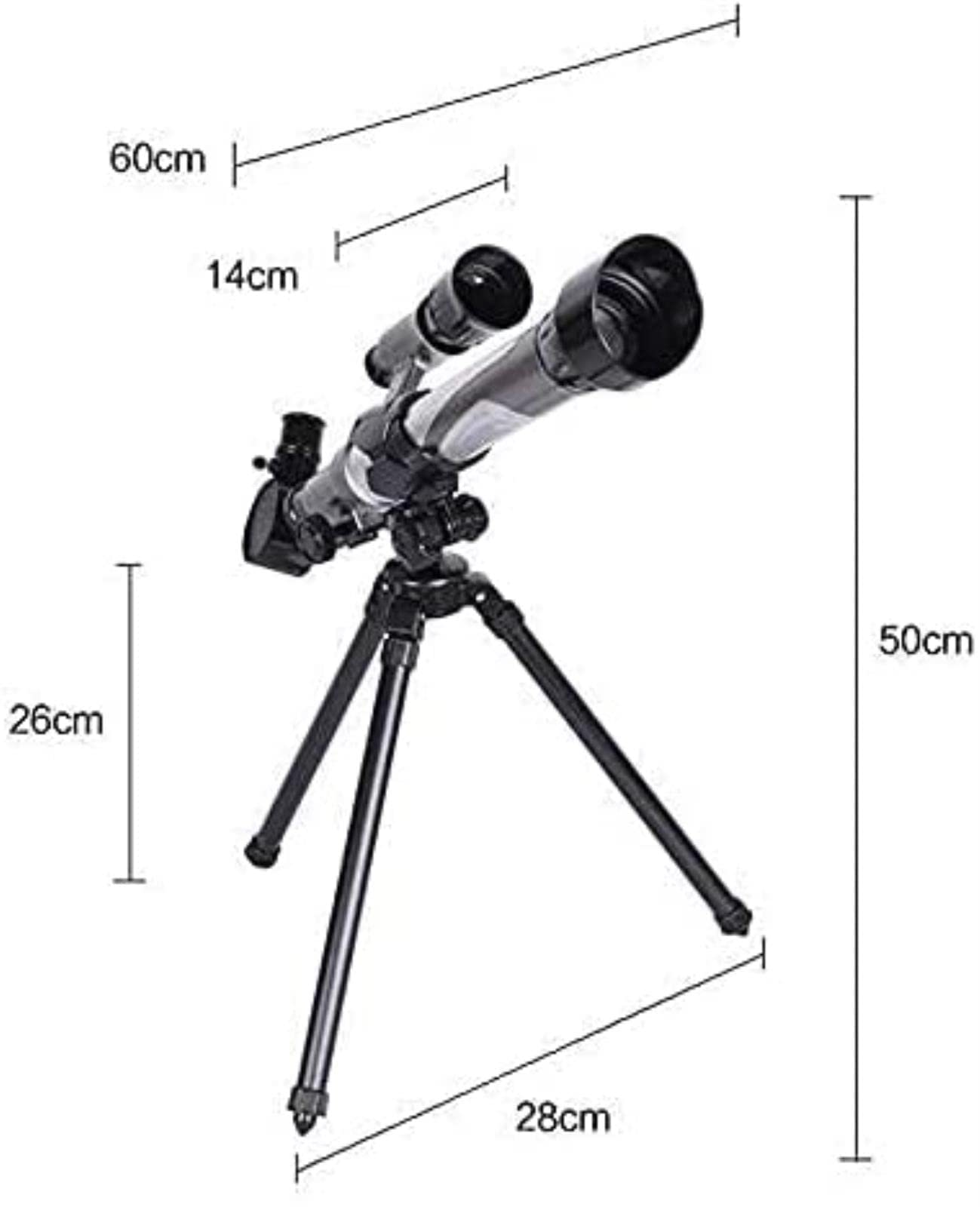 Телескоп QHYTL Astronomisches 300 мм Brennweite 70 мм Blende 90-Fach-Objektiv з штативом, фото №3