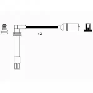Комплект проводів запалювання NGK 2348 для AUDI SEAT SKODA VW LAMBORGHINI BENTLEY synthetic.ua - Фото 1