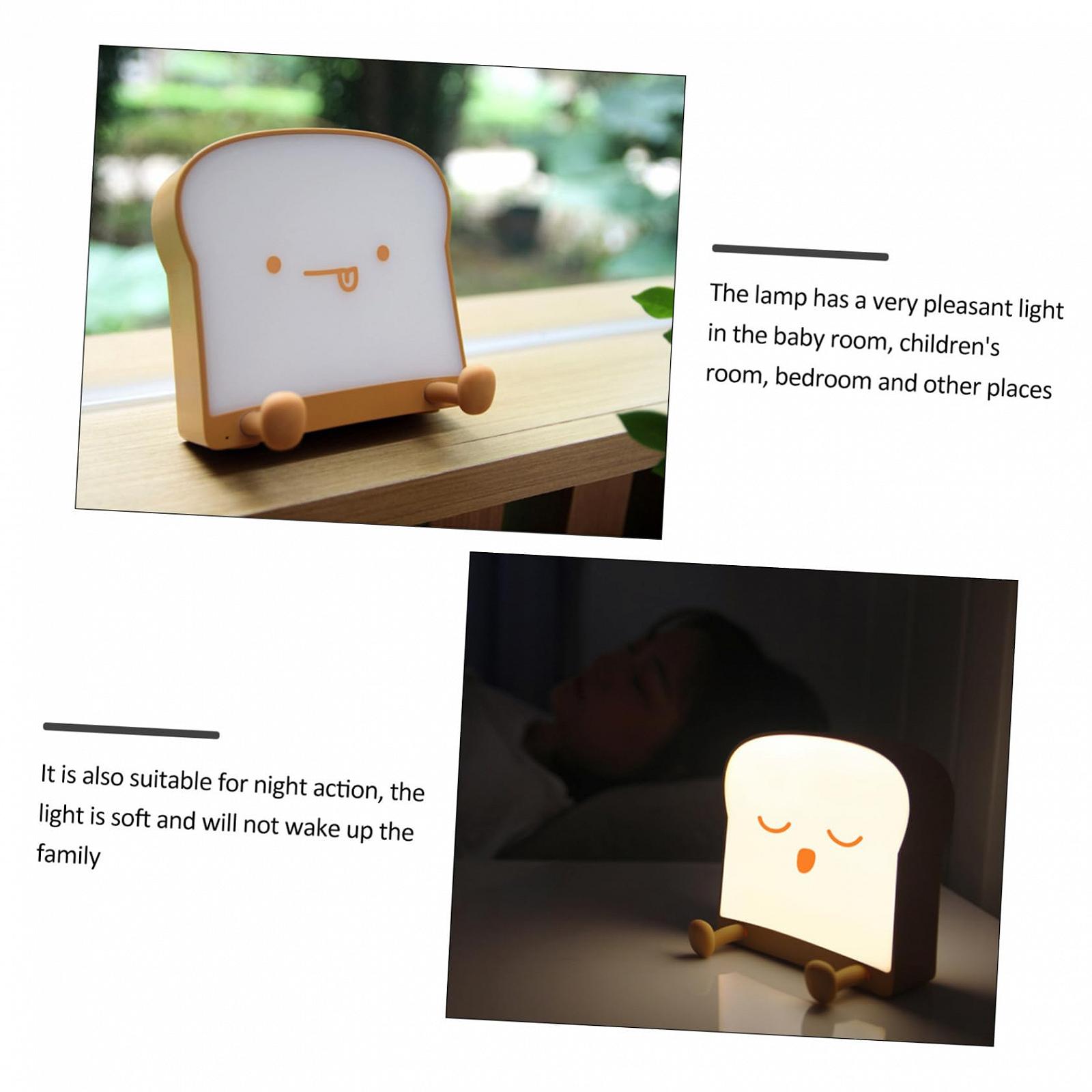 Світильник Housoutil Toast Mobile Phone Holder LED для столу USB Настільна лампа з ABS Набір 2 шт., фото №6