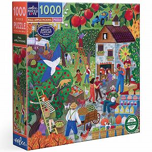 Пазл Eeboo Apple Harvest in Autumn Сбор яблок осенью 1000 элементов 58,5 x 58,5 см - Фото 1