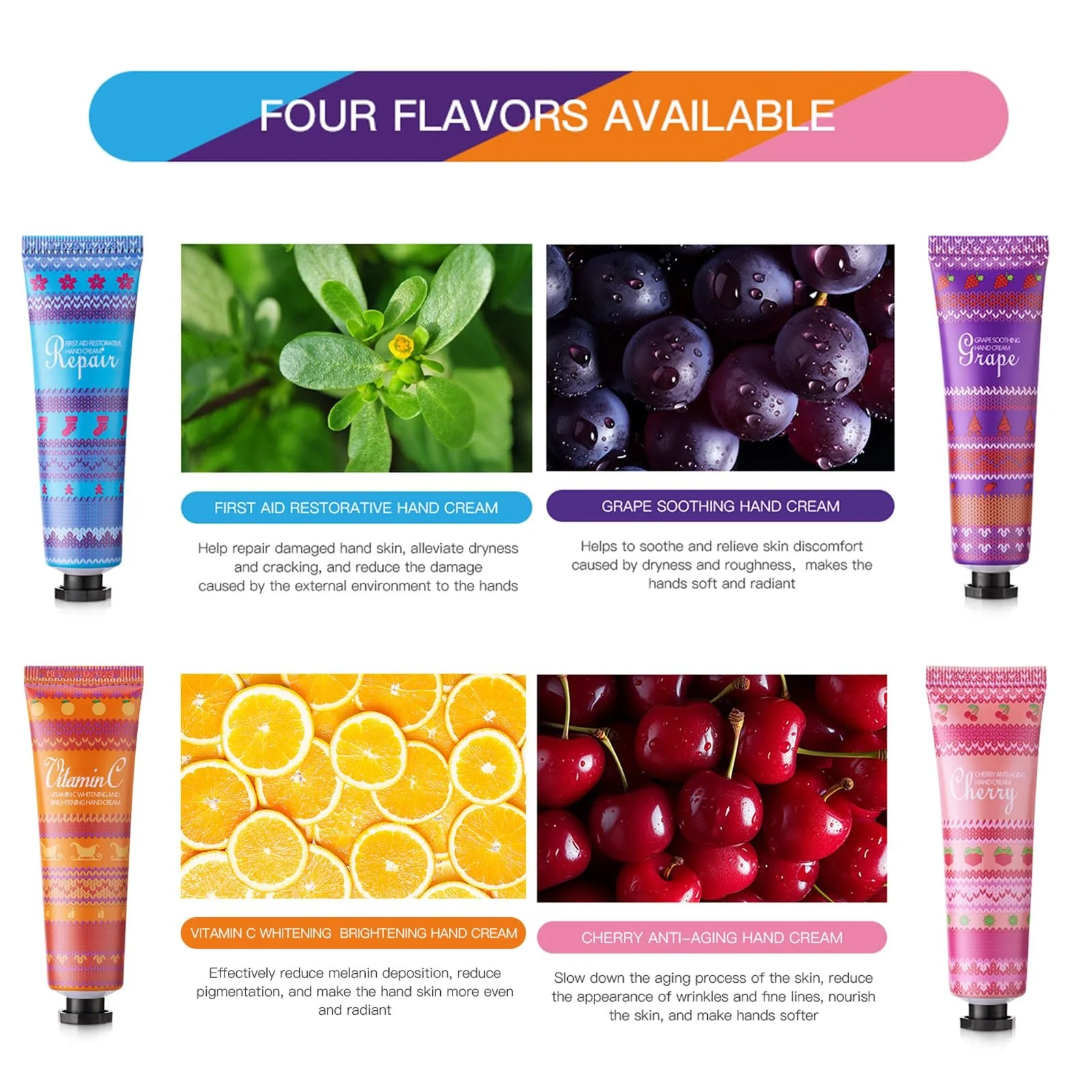 Крем для рук Silky Glow Набір з 4 кремів для догляду за руками Silk Gloss, зволожуючий, фото №2