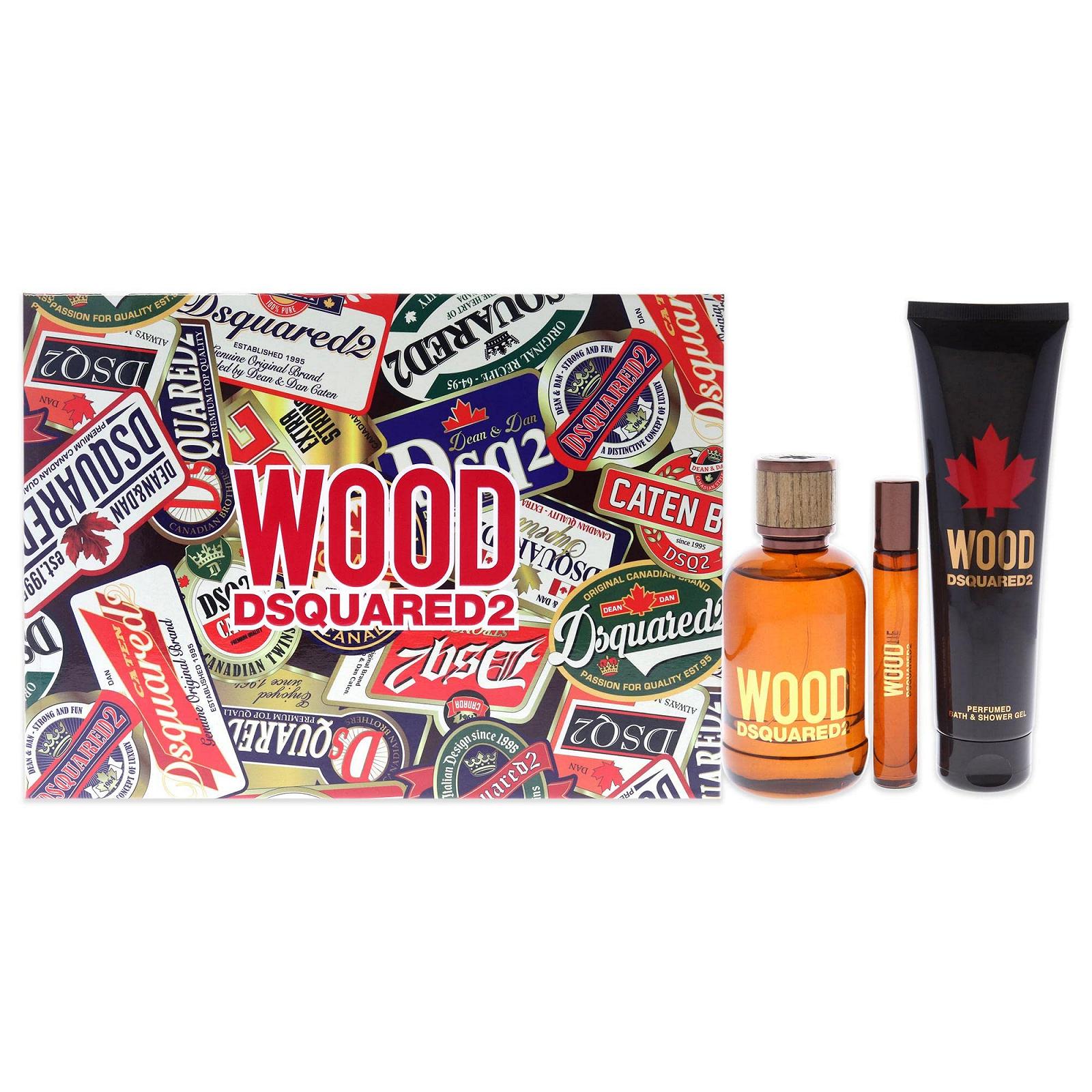 Набор Dsquared2 Wood для мужчин 3 шт., фото №1