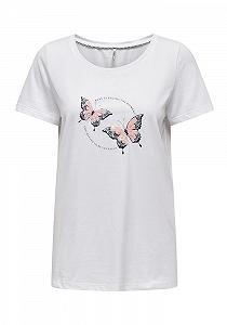 Футболка ONLKITA BEEFLY SS  NN 15278453--Detail:SEQUIN BEAUTY ONLY Білий XS - Фото 1