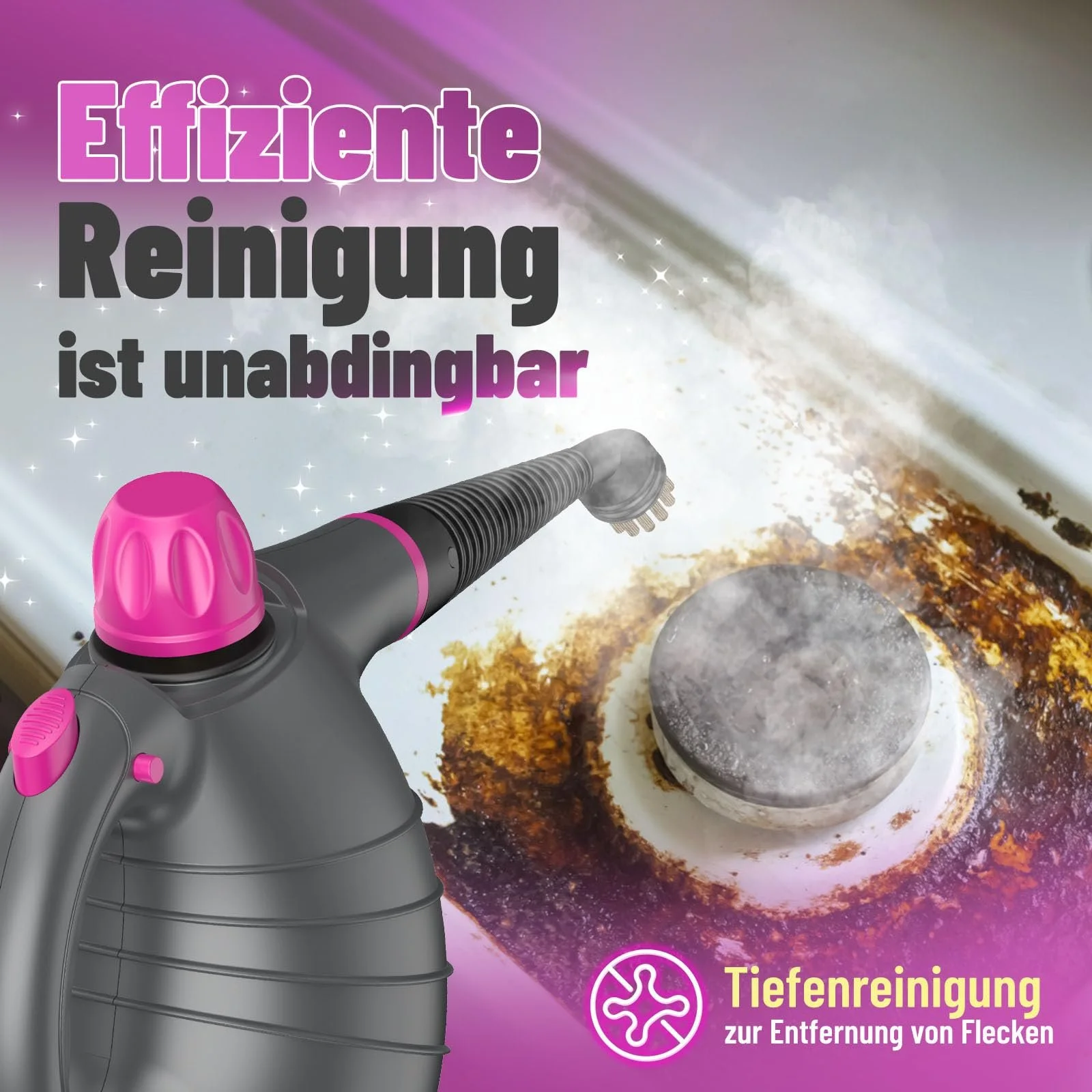 Ручний пароочисник AUIFFER 450 мл, 3.5 бар, фото №7