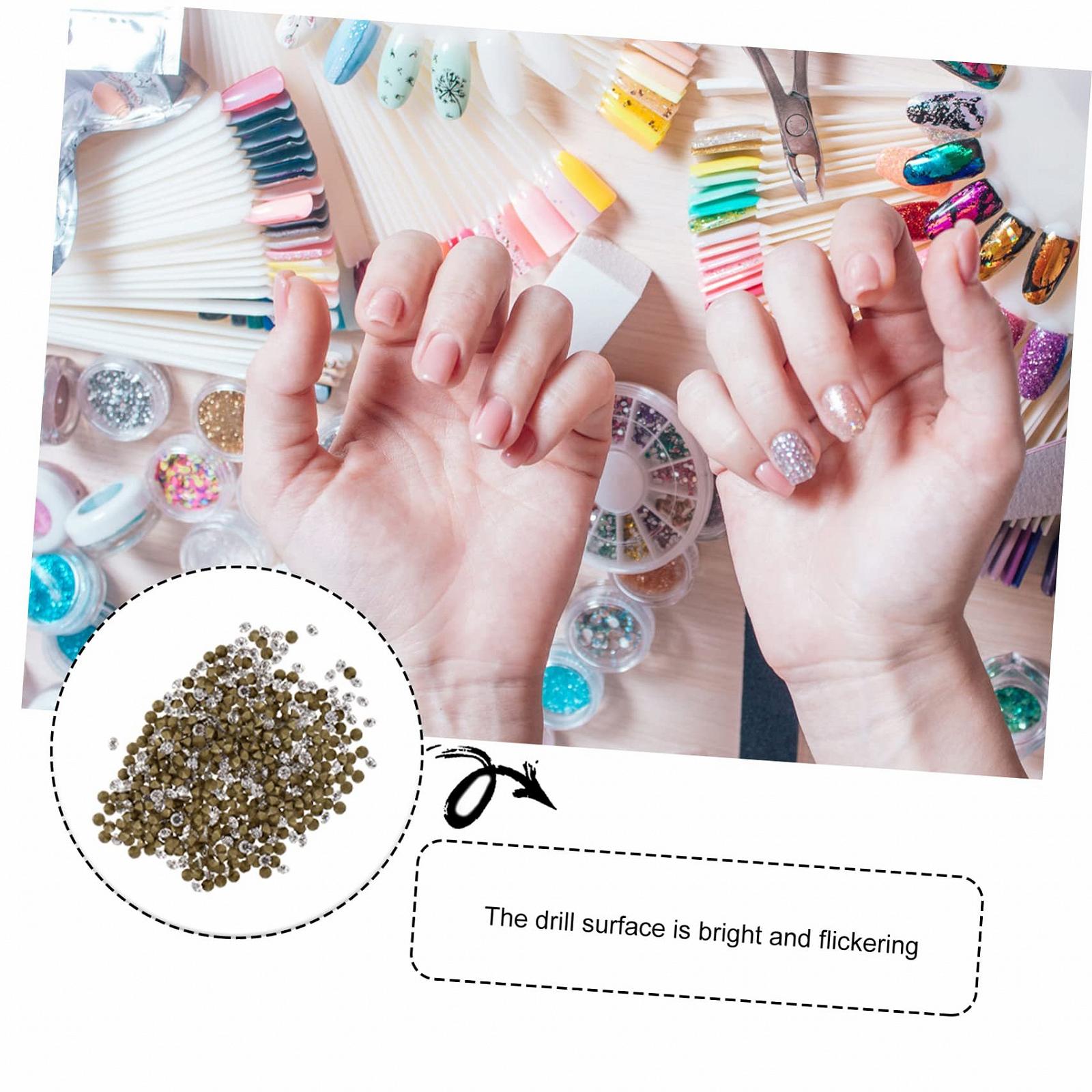 Стразы Стекло COHEALI Chic для маникюра 1440 штук, Хрустальные, Белые, фото №8