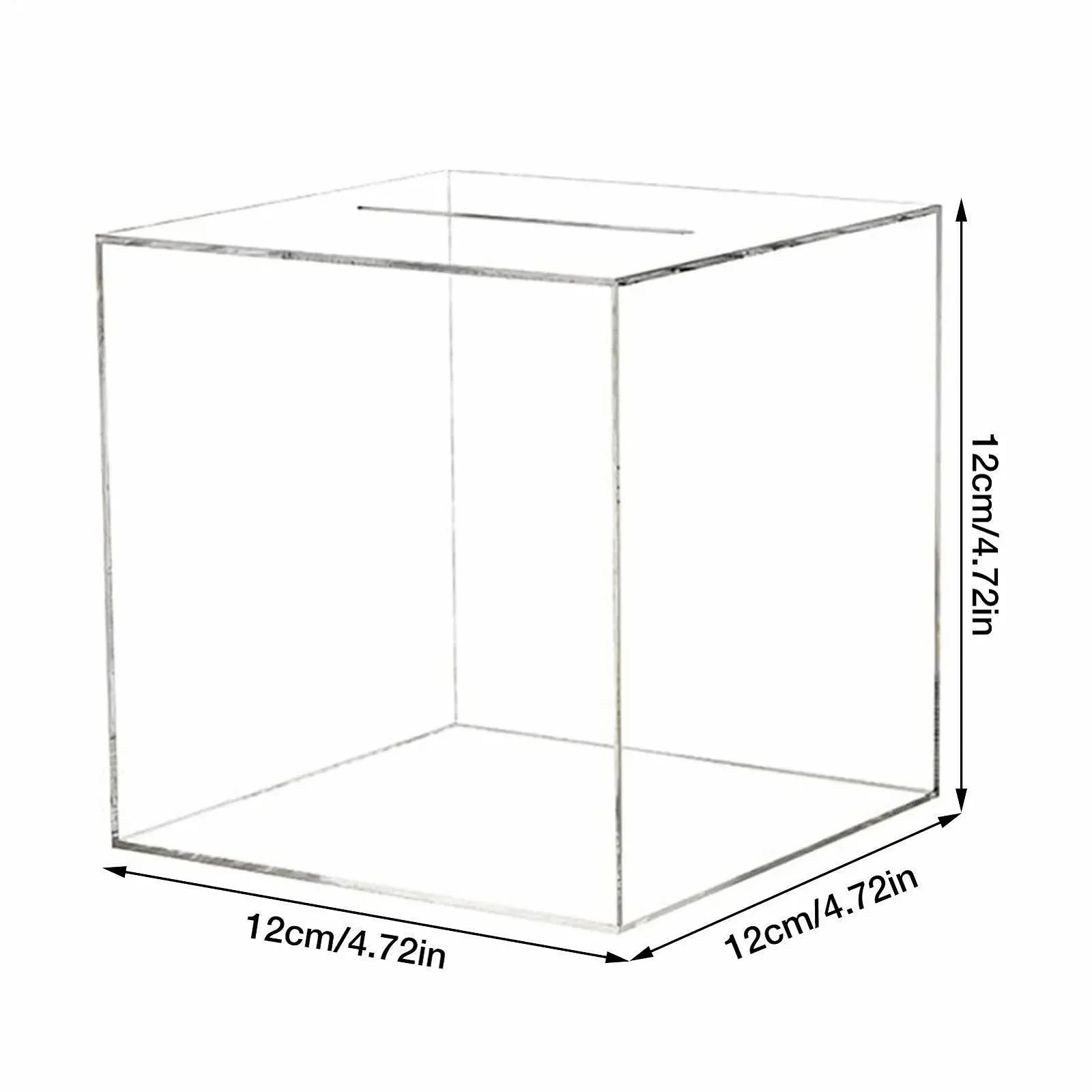 Скарбничка Clear Acrylic Money Box для пожертвувань прозора акрилова, фото №4