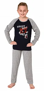 Піжама Normann-Wäschefabrik для хлопчиків, з довгими рукавами - Фото 1