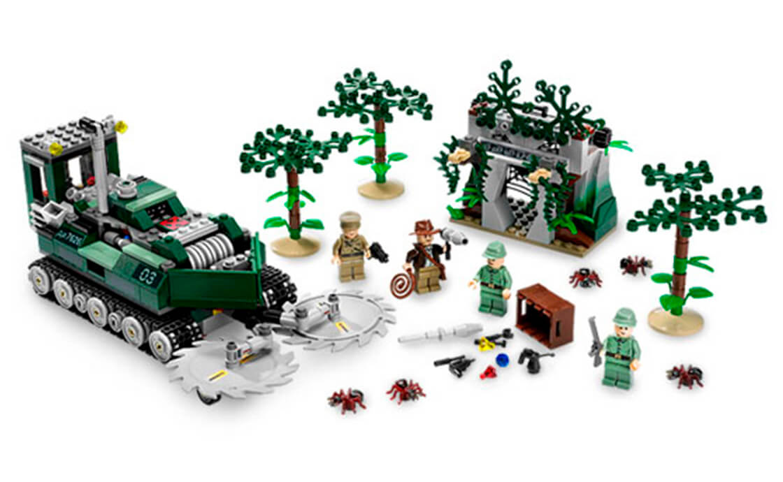 Детский конструктор LEGO Indiana Jones Jungle Cutter Режущая машина 7626, фото №2
