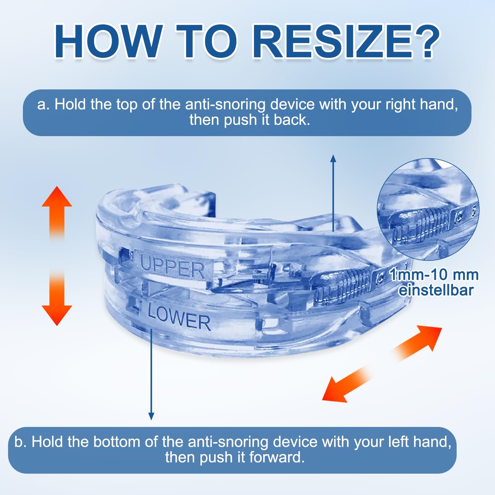 Ночная шина от храпа для зубов, защита от скрежета зубами., фото №2
