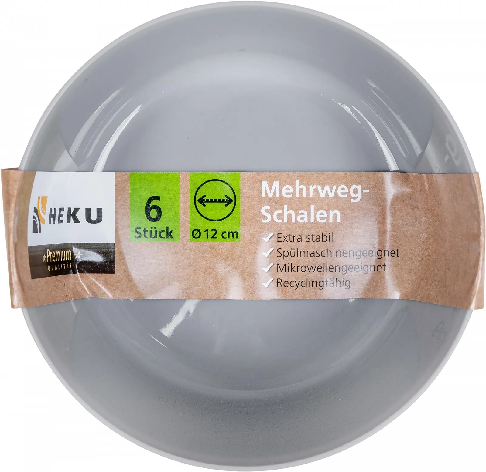 Миска HEKU Набор многоразовых лоханок 6 шт Пастельный 12 см PP Материал разноцветный, фото №4