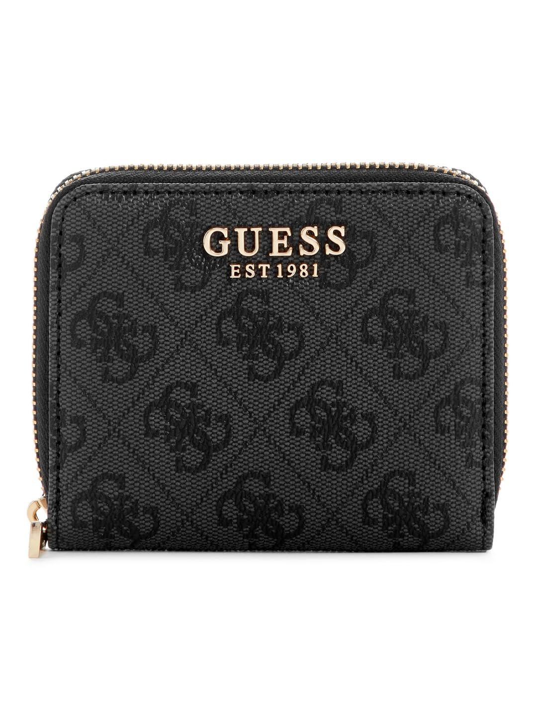 Гаманець GUESS Laurel II SLG Small Zip Around Wallet Вугільний Логотип, фото №1